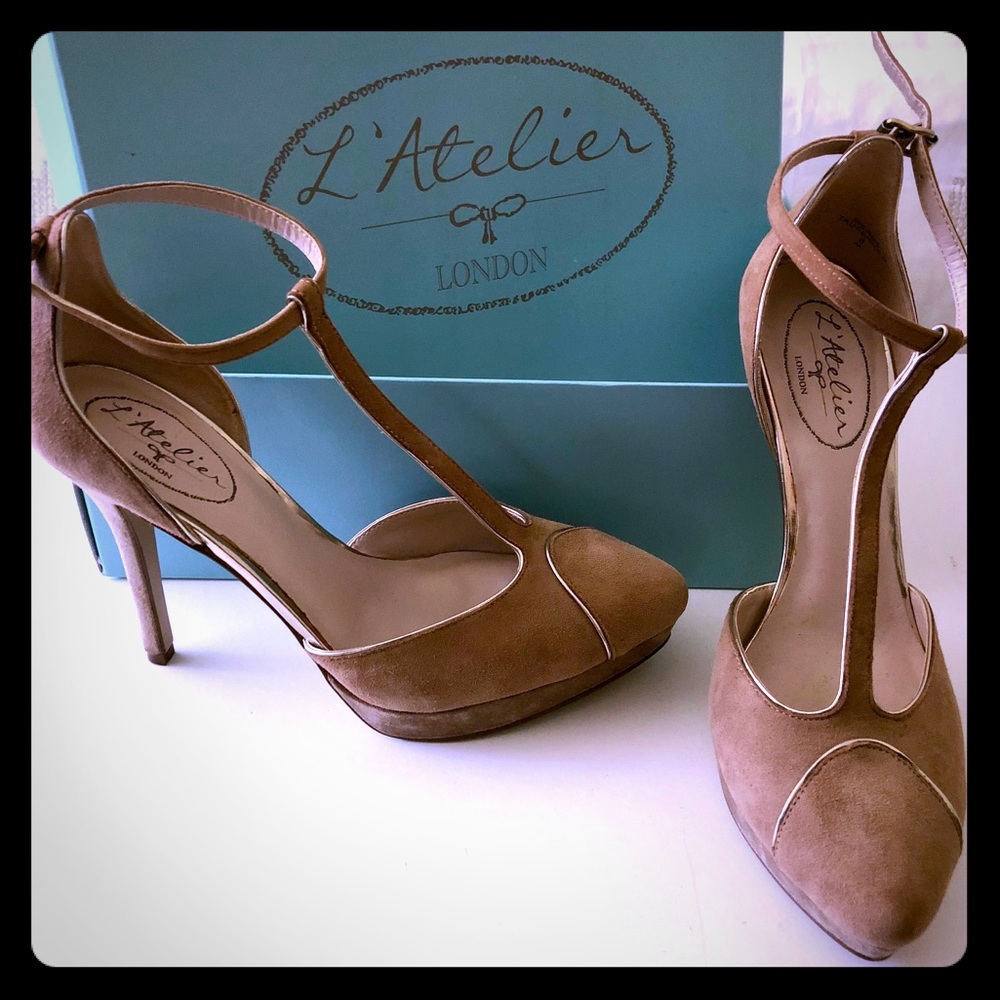 T-strap platform heels